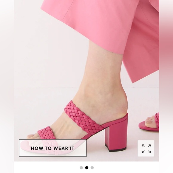 J Crew Lucie braided-strap sandals in Italian leather - Picture 2 of 9